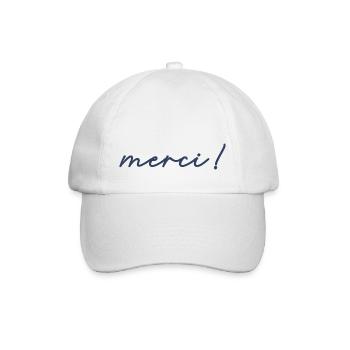 MERCI - Casquette classique - blanc/blanc - Devant