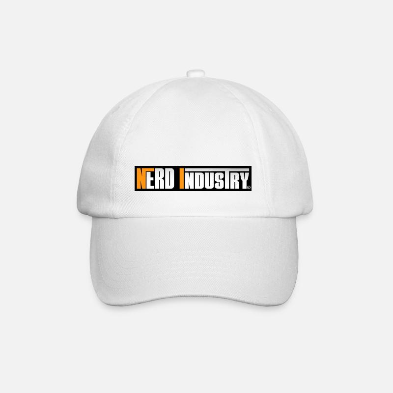 BANIERE NERD INDUSTRY - Baseball Cap - white/white