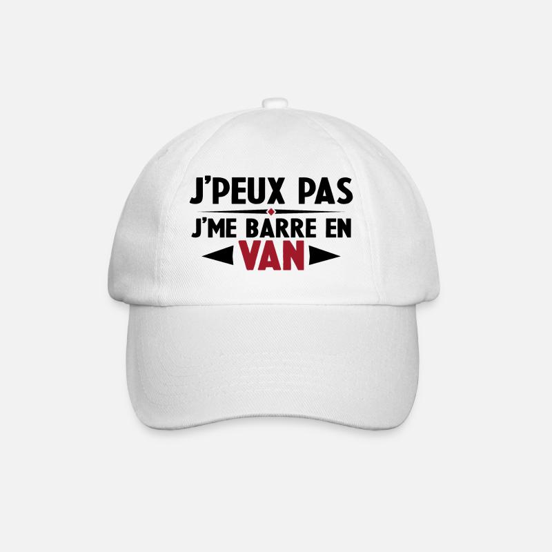 J'peux Pas J'me Barre en Van Cadeau Anniversaire - Casquette classique - blanc/blanc