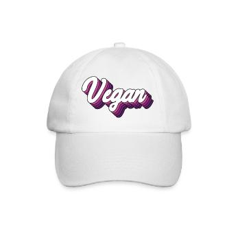 Vegan - Baseballkappe - Weiß/Weiß - Vorne