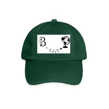 « B » Nom personnalisé Impression de voyage - Casquette classique - vert bouteille - Devant