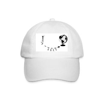 « J » Nom personnalisé Impression de voyage - Casquette classique - blanc/blanc - Devant