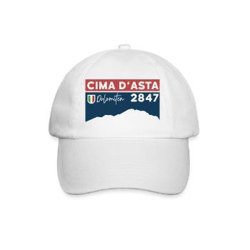 Cima d’Asta Hike Mountain Tour Route Normale Italie - Casquette classique - blanc/blanc - Devant