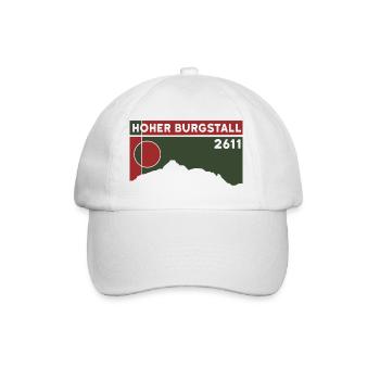 Hoher Burgstall Bergtour Klettersteig Stubaital - Baseballkappe - Weiß/Weiß - Vorne