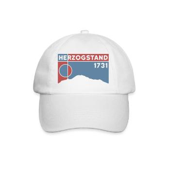 Herzogstand, Mountain, Hiking, Hike, Ridge Walk - Baseball Cap - white/white - Front