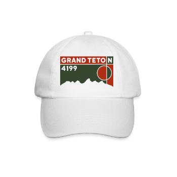 Souvenir de la visite de la montagne de Grand Teton Climb - Casquette classique - blanc/blanc - Devant