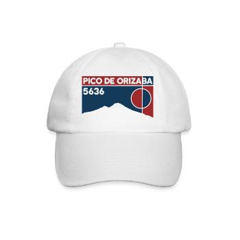 Pico De Orizaba Citlaltépetl Besteigung Mexico - Baseballkappe - Weiß/Weiß - Vorne