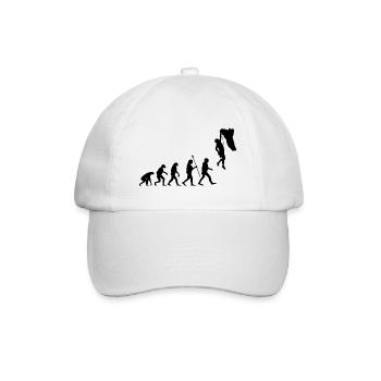 Evolution Klettern Bouldern Climbing Bergsteigen - Baseballkappe - Weiß/Weiß - Vorne