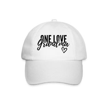 EINE LIEBE OMA. OMA GESCHENK. - Baseballkappe - Weiß/Weiß - Vorne