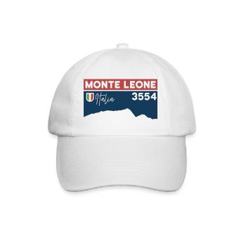 Monte Leone Höhe Hochtour Besteigung Dolomiten - Baseballkappe - Weiß/Weiß - Vorne