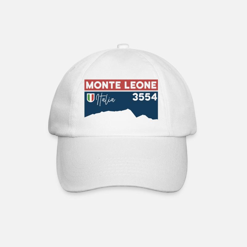 Monte Leone Höhe Hochtour Besteigung Dolomiten - Baseballkappe - Weiß/Weiß