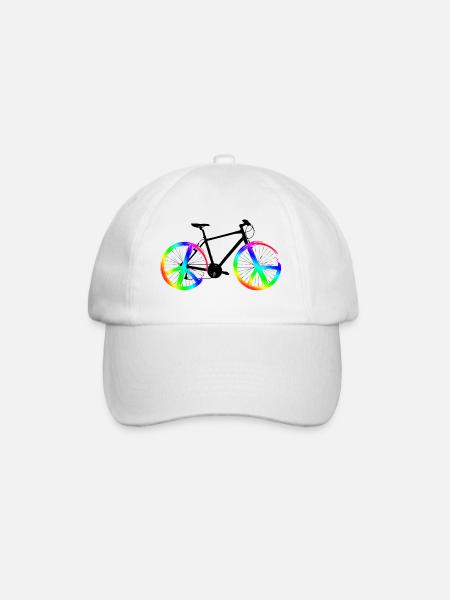 Peace bike - Baseballkappe - Weiß/Weiß