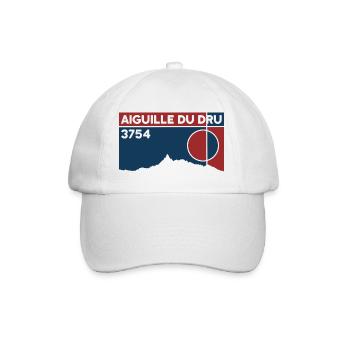 Aiguille du Dru Mont Blanc Massif Hiking Trekking - Baseball Cap - white/white - Front