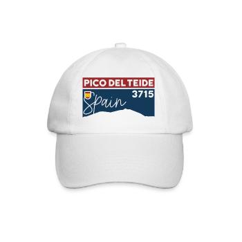 Pico del Teide Tenerife Spain Hiking Biking - Baseball Cap - white/white - Front
