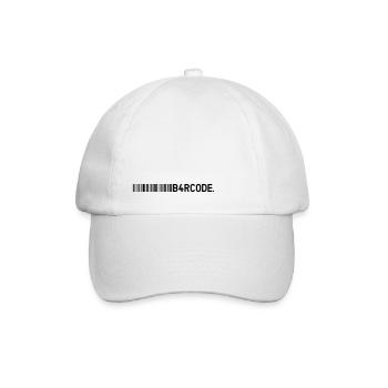 B4RCODE. Ligne noire - Casquette classique - blanc/blanc - Devant