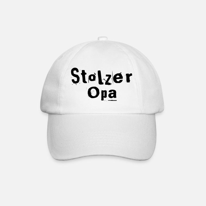 Opa - Baseballkappe - Weiß/Weiß