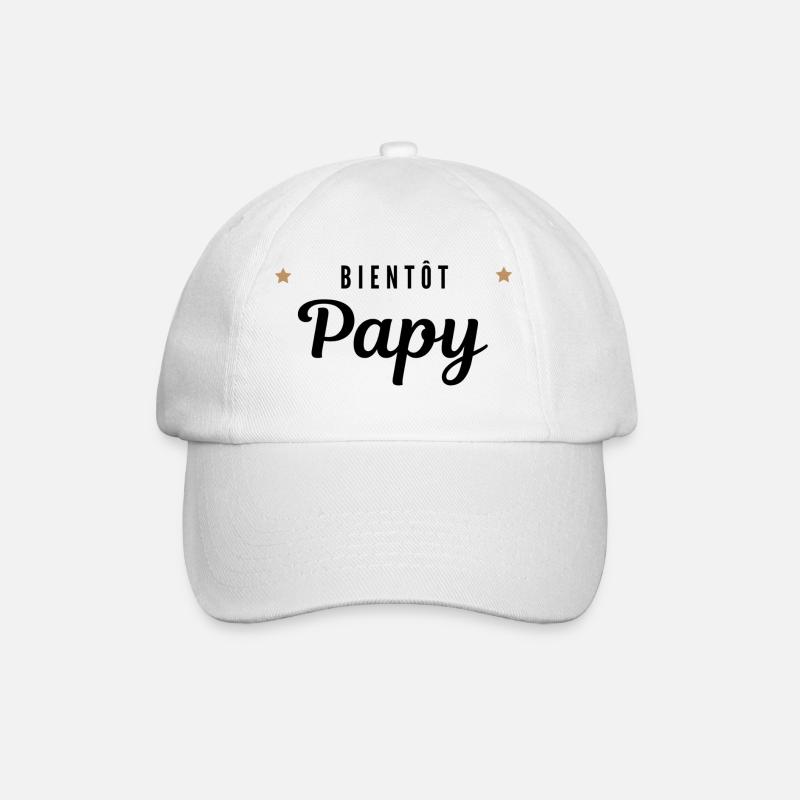 Bientôt papy - Casquette classique - blanc/blanc