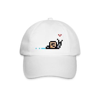 Pixel love is the best love! - Baseball Cap - white/white - Front