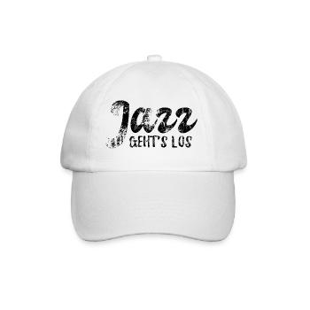 Jazz geht's los - Jazz Musik Fan Geschenk - Baseballkappe - Weiß/Weiß - Vorne