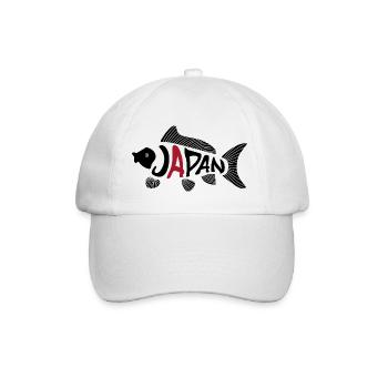 Japan Koi Fish - Baseball Cap - white/white - Front