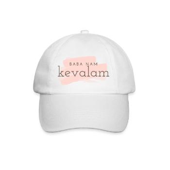 baba nam kevalam - Baseball Cap - white/white - Front