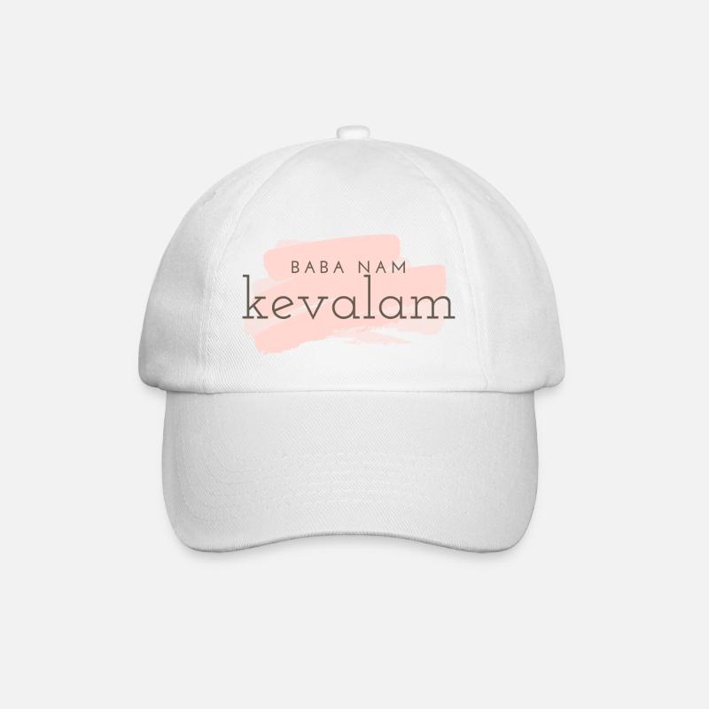 baba nam kevalam - Baseballkappe - Weiß/Weiß