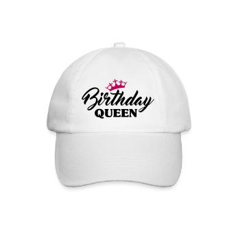 Anniversaire Dames Birthday Queen - Casquette classique - blanc/blanc - Devant