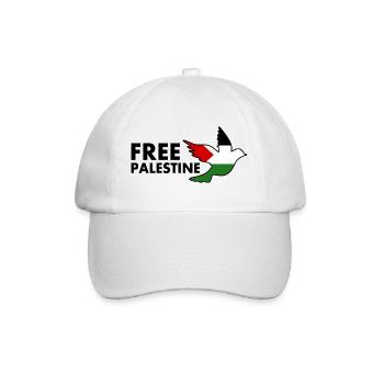 Free palestine - Baseball Cap - white/white - Front