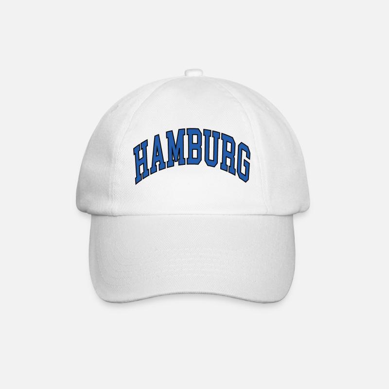 Hamburg - Baseball Cap - white/white