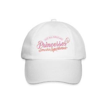 Not a princess, but a superhero - Baseball Cap - white/white - Front