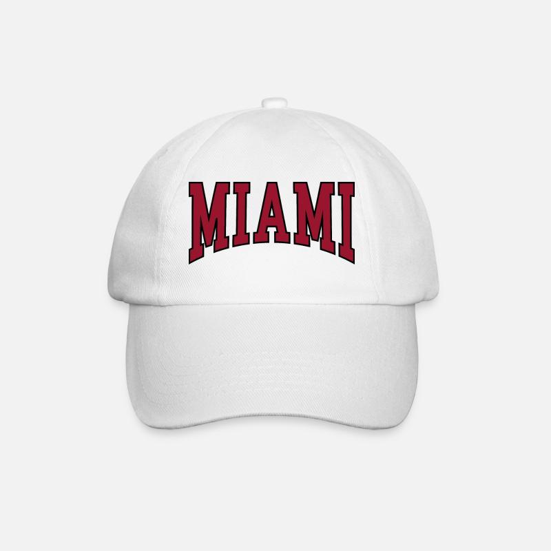 Miami - Baseballkappe - Weiß/Weiß