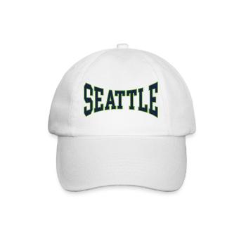 Seattle - Baseball Cap - white/white - Front