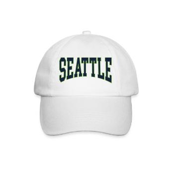 Seattle - Baseball Cap - white/white - Front
