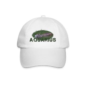 Wassermann Sternzeichen Wassermann Aquarius - Baseballkappe - Weiß/Weiß - Vorne