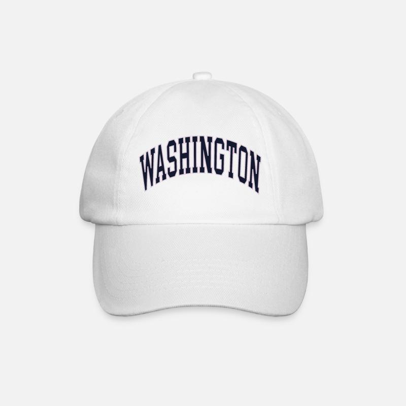 Washington - Baseballkappe - Weiß/Weiß