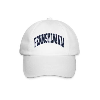 Pennsylvania - Baseballkappe - Weiß/Weiß - Vorne