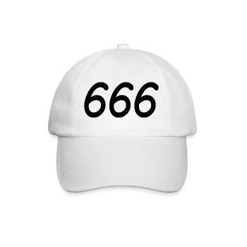 666 - Casquette classique - blanc/blanc - Devant