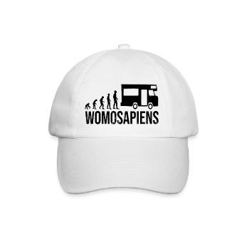 Womosapiens Wohnmobil Evolution - Baseballkappe - Weiß/Weiß - Vorne