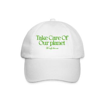 We only have one planet - Baseball Cap - white/white - Front