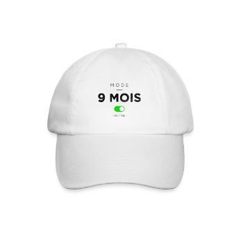 Mode 9 mois activé - Casquette classique - blanc/blanc - Devant