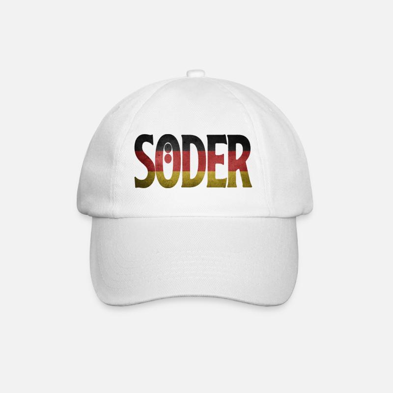 Söder CSU AFD CDU Kanzler 2021 Partei Bundestag - Baseballkappe - Weiß/Weiß