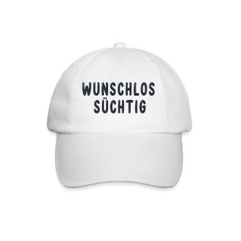 Wunschlos Süchtig - Baseballkappe - Weiß/Weiß - Vorne