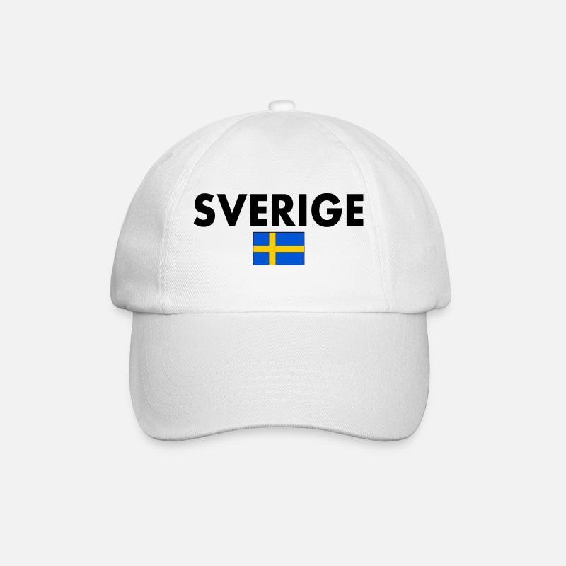 Sverige - Casquette classique - blanc/blanc