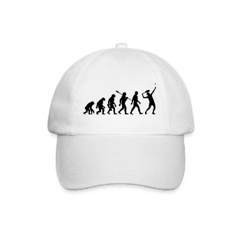 Evolution Tennis - Tennis Spieler - Baseballkappe - Weiß/Weiß - Vorne