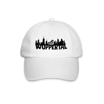 Wuppertal Skyline - Baseballkappe - Weiß/Weiß - Vorne