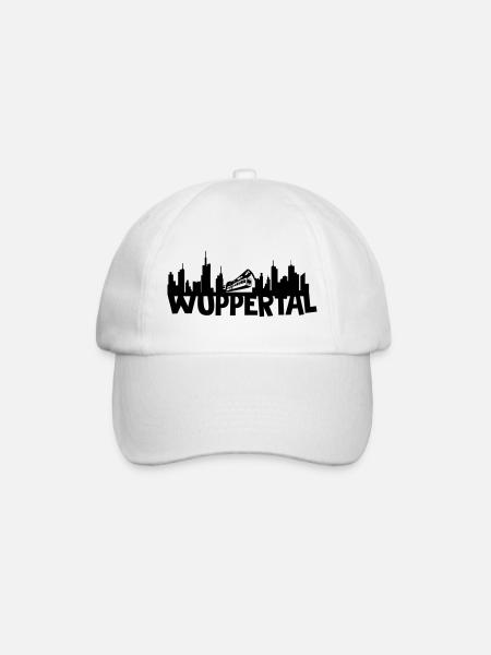 Wuppertal skyline - Baseball Cap - white/white