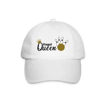 Kegel Queen - Baseballkappe - Weiß/Weiß - Vorne
