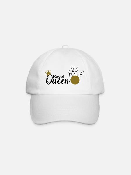 Kegel Queen - Baseballkappe - Weiß/Weiß
