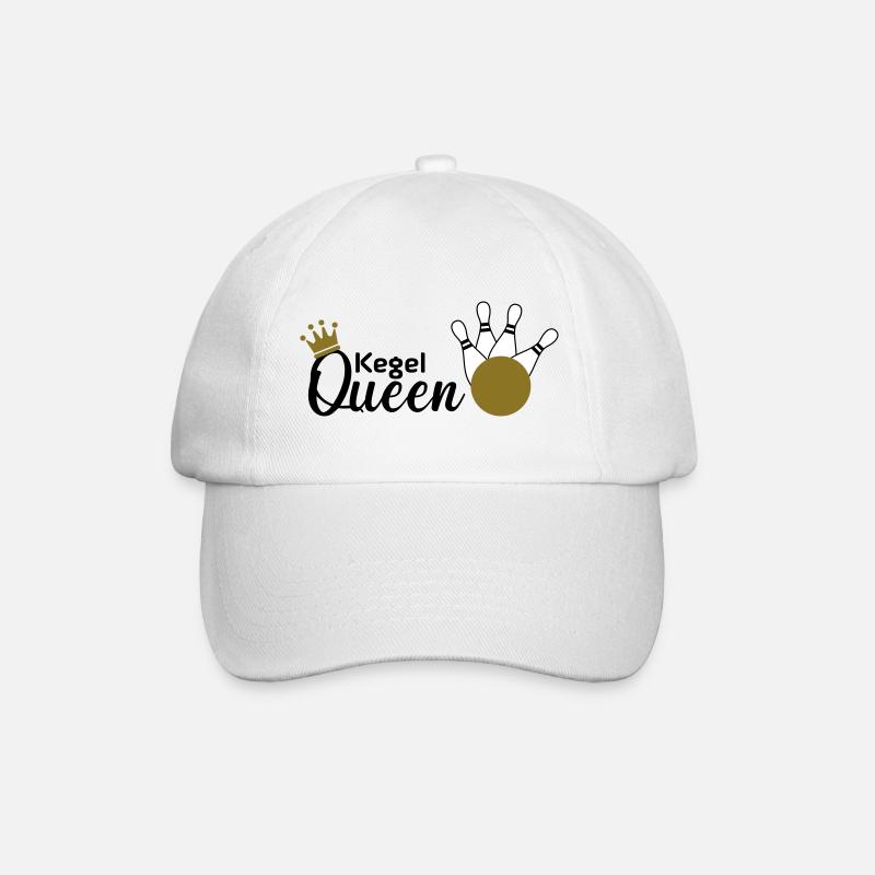 Kegel Queen - Baseballkappe - Weiß/Weiß