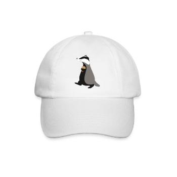 Dachs - Baseballkappe - Weiß/Weiß - Vorne